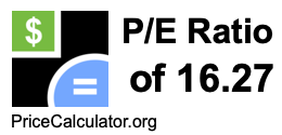 P/E Ratio of 16.27
