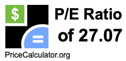 P/E Ratio of 27.07