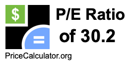 P/E Ratio of 30.2