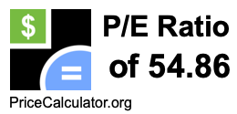 P/E Ratio of 54.86