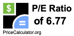 P/E Ratio of 6.77