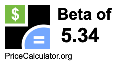 Beta of 5.34