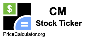 CM Stock Ticker CM
