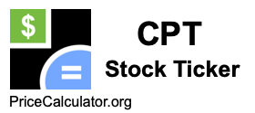 CPT Stock Ticker CPT