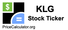 KLG Stock Ticker KLG