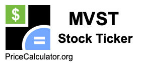 MVST Stock Ticker MVST