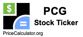 PCG Stock Ticker PCG