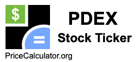 PDEX Stock Ticker PDEX